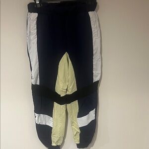 ASOS Navy and Yellow Pants